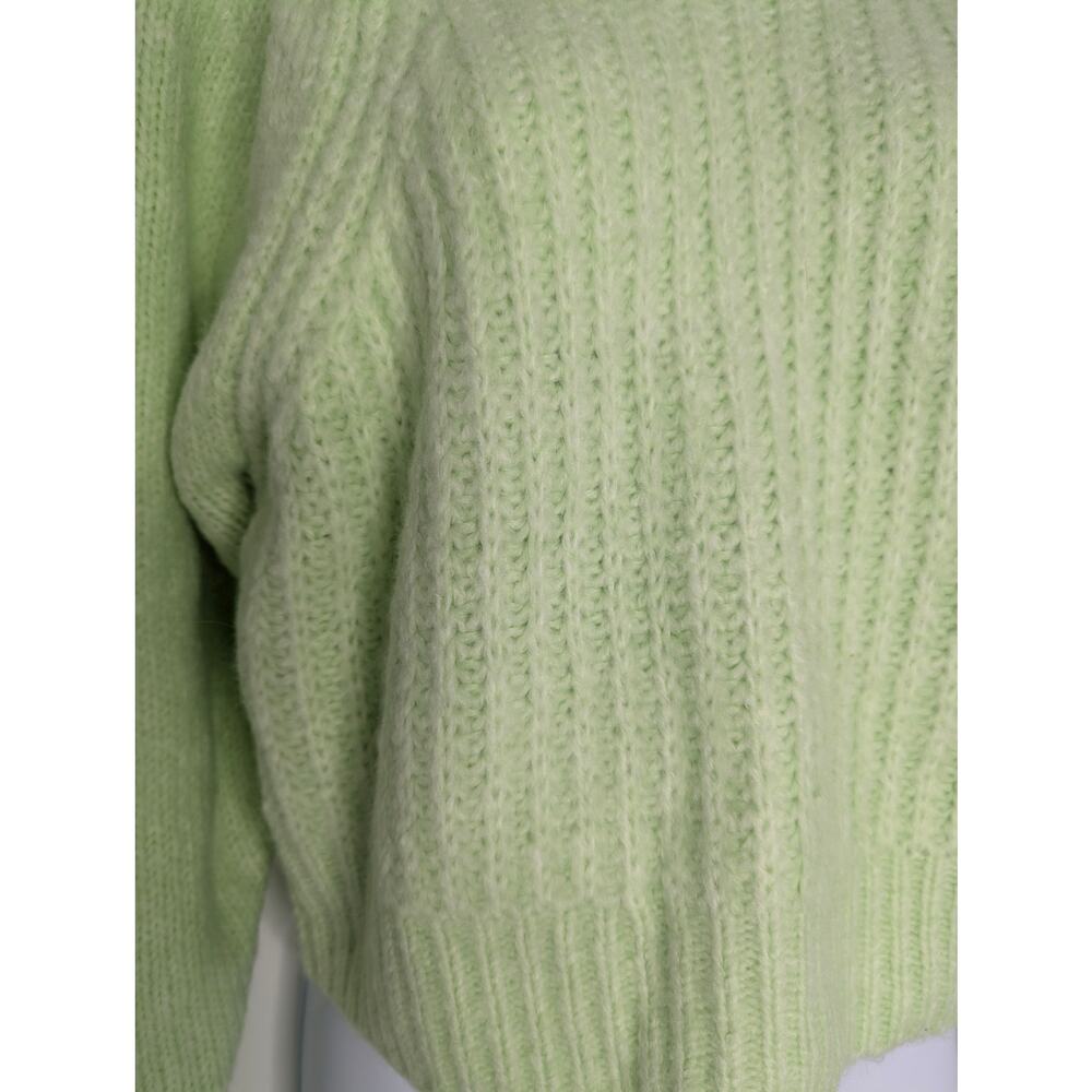 Topshop Pale Green Chunky Knit Sweater Size 4-6 - Picture 4 of 9